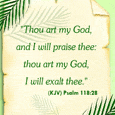 I Will Praise Thee...