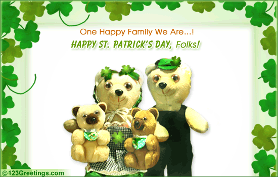 St. Patrick's Day Family Ecard!
