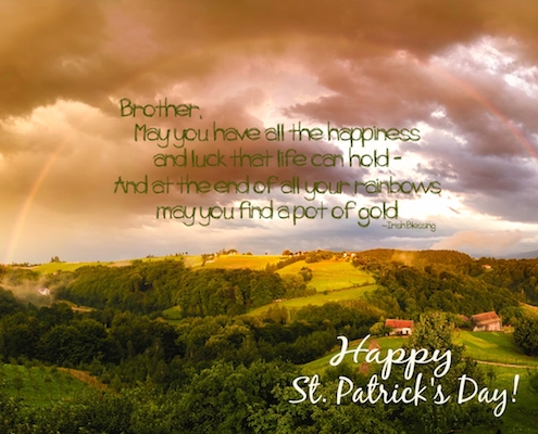 Irish Wishes For My Brother.