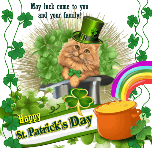 St. Patrick’s Day Family Card.