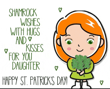 Shamrock Wishes For You Daughter.