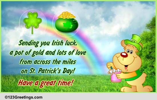 Sending Wishes On St. Patrick's Day! Free Family eCards, Greeting Cards ...