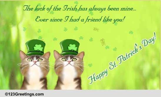 Happy St. Patrick's Day To U Friend! Free Friends eCards, Greeting ...