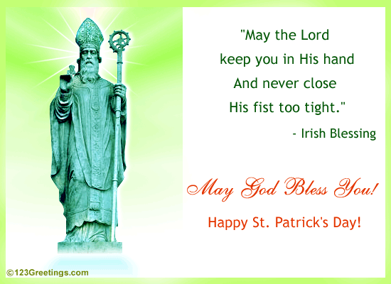 Irish Blessings Card!