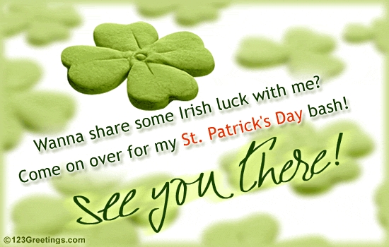 A St. Patrick's Day Invitation!