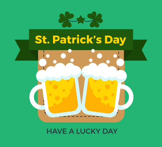 Irish Cheers. Free Luck O' the Irish eCards, Greeting Cards | 123 Greetings