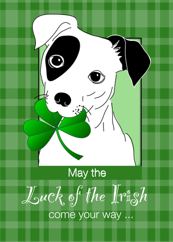 Cute Terrier Dog St. Patrick’s Day.