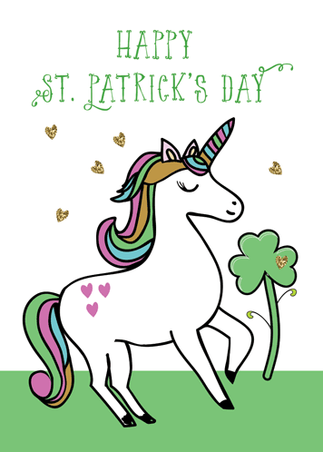 Unicorn St. Patrick’s Day Wishes