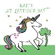 Unicorn St. Patrick’s Day Wishes