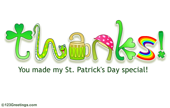 St. Patrick's Day Thank You!