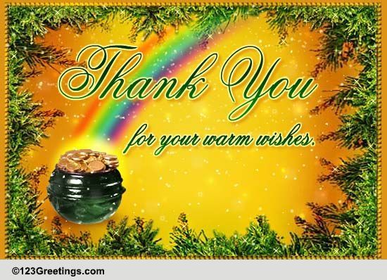 Send Warm St. Patrick's Day Thanks!