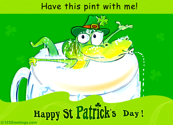 Share A Pint On St. Patrick's Day.
