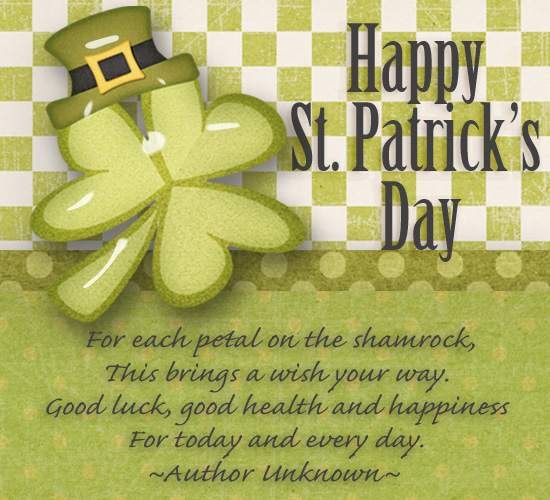 Happy St. Patrick’s Day Blessing. Free Happy St. Patrick's Day eCards ...