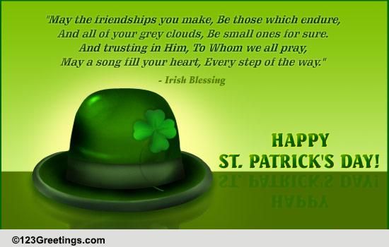 Happy St. Patrick's Day Wish! Free Happy St. Patrick's Day eCards | 123 ...