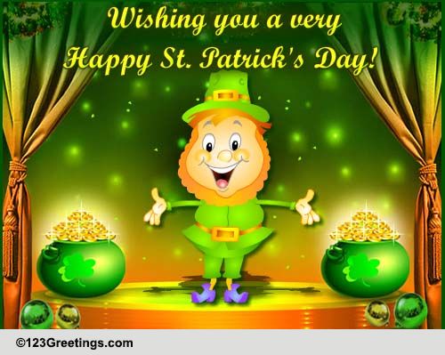 Leprechaun Irish Jig! Free Happy St. Patrick's Day eCards | 123 Greetings