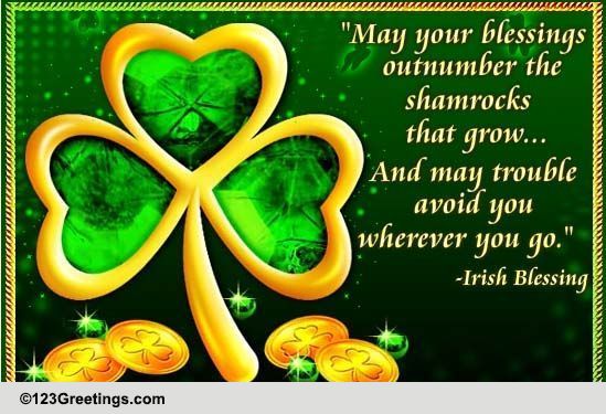 St. Patrick's Day Lucky Shamrock! Free Happy St. Patrick's Day eCards ...