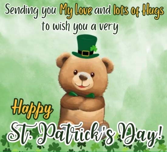 St. Patrick’s Day Hugs For You Free Happy St. Patrick's Day eCards ...