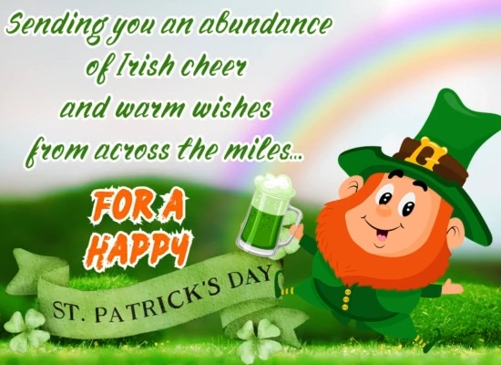 Send St Patricks Day Cheer From Afar