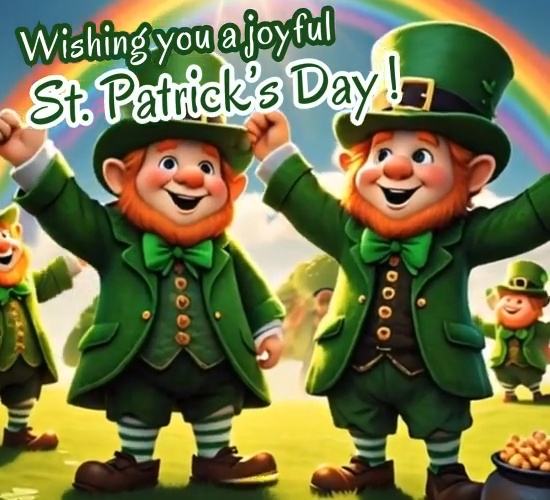 St Patricks Day Leprechaun Cheer