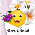 Sharing Smile With Flowers!