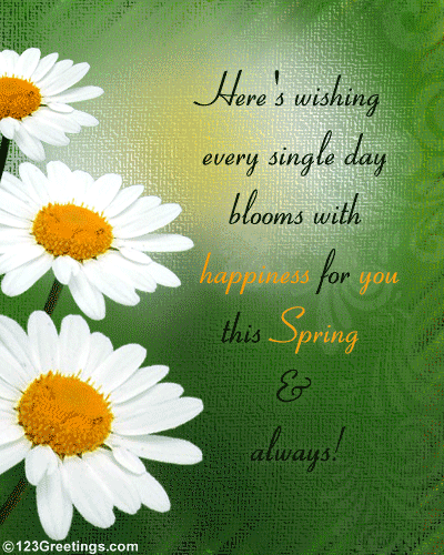 A Bright Spring Wish... Free Flowers eCards, Greeting Cards | 123 Greetings