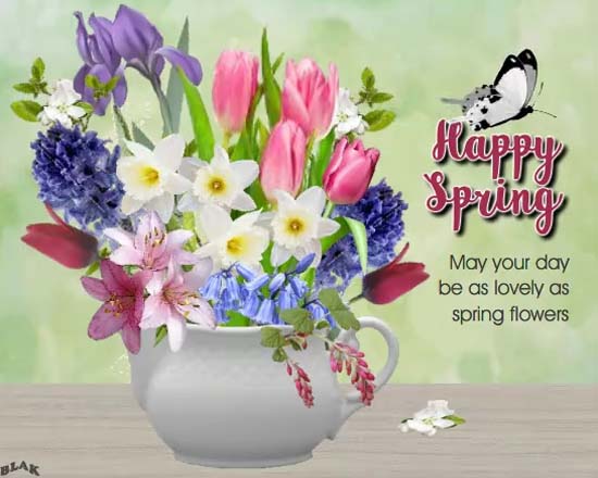 Blooming Spring. Free Flowers eCards, Greeting Cards | 123 Greetings