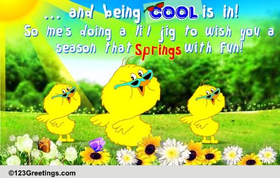 Spring Fun Cards, Free Spring Fun Wishes, Greeting Cards | 123 Greetings