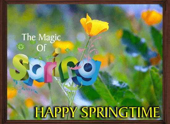The Magic Of Spring Card For You.