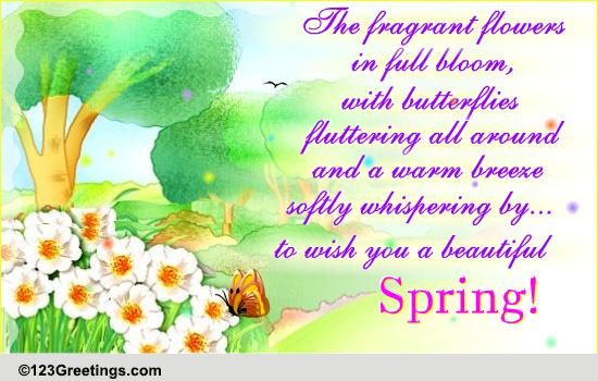 Wish You A Beautiful Spring! Free Magic of Spring eCards, Greeting ...