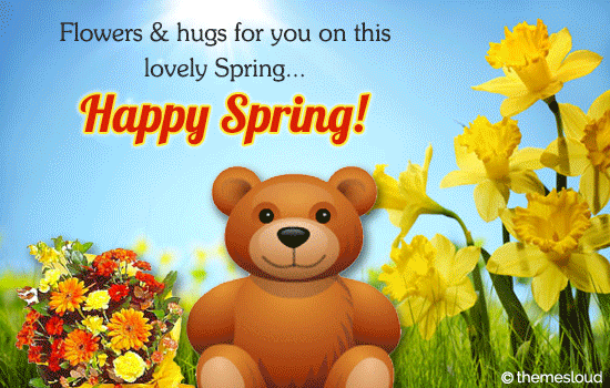 Flowers & Hugs For You On This Spring.