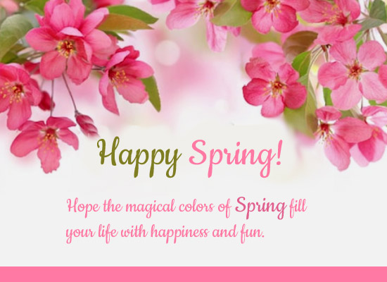 Happy Spring Cards, Free Happy Spring Wishes, Greeting Cards | 123 ...