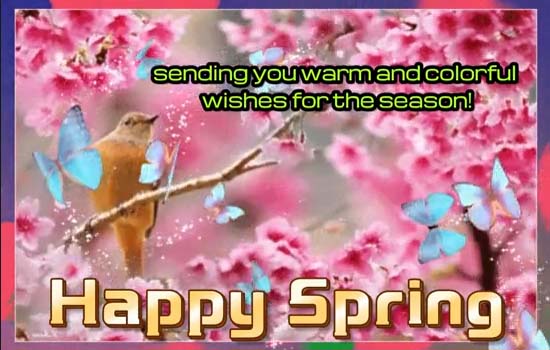 Sending You Colorful Wishes On Spring. Free Happy Spring eCards | 123 ...