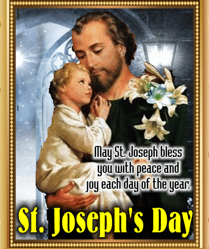 My St. Joseph’S Day Ecard.