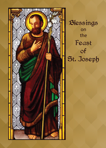 St. Joseph Feast With Wheat Staff.