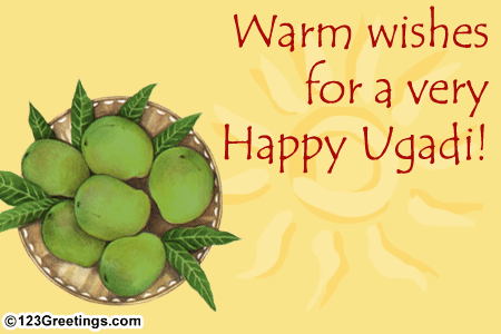 Warm Wishes On Ugadi.