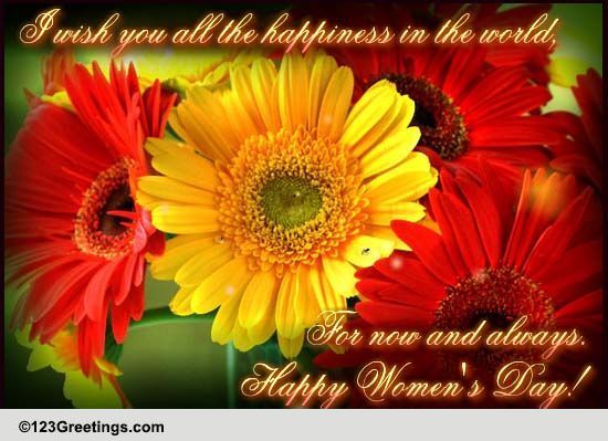 Send Floral Wishes This Women's Day.