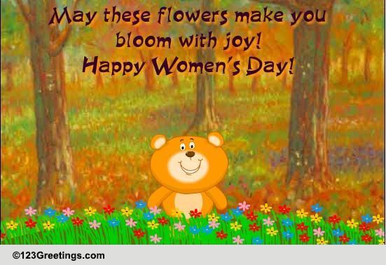 Women's Day Flower Shower!