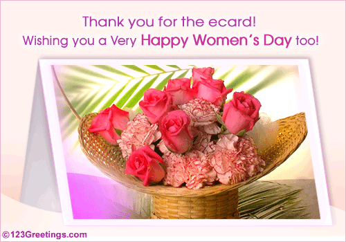 Women's Day Thank You Ecard!