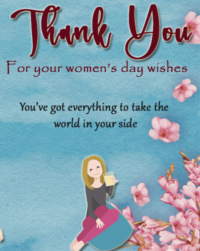 Thank You For Women’s Day Wishes.
