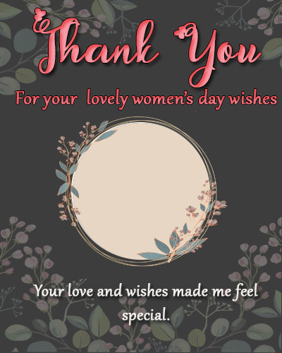 Joyful Thank You Women’s Day Frame.