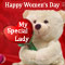 A Teddy With Rose For Speical Woman!