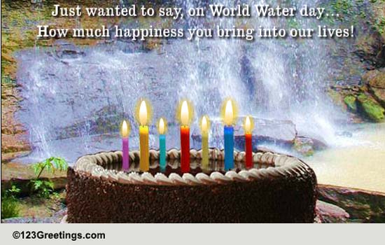 On World Water Day Spread Awareness.
