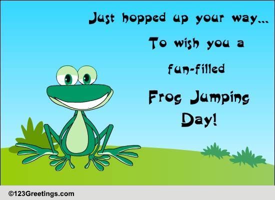 Hopped Up Your Way... Free Frog Jumping Day eCards, Greeting Cards ...