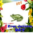 Hop Frog Jumping Day Card!