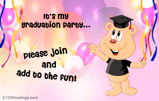 Invitation For Graduation Party.