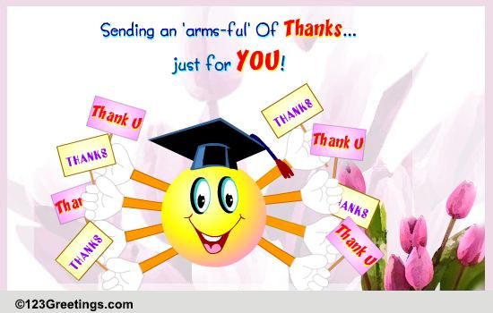 Send Gratitude For Graduation Wishes.