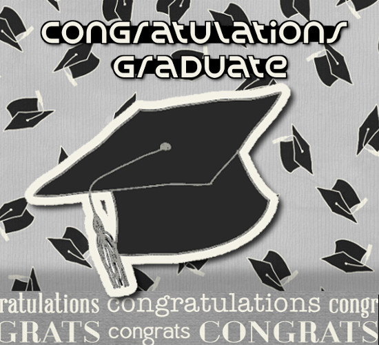 Congratulations Graduate With Caps. Free Congratulations eCards | 123 ...