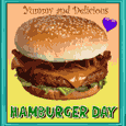 Yummy Delicious Hamburger Day!