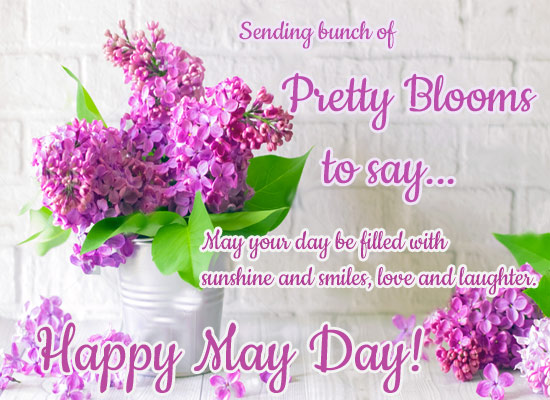 Sending Pretty Blooms On May Day...
