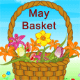 Warm May Day Wishes With A May Basket.